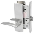 Corbin Russwin Passage or Closet Mortise Lock, DS Lever, M Escutcheon, Satin Chrome ML2010 DSM 626 RH